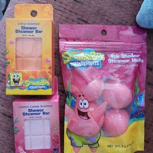 Nickelodean SpongeBob SquarePants Shower Bar & Steamer Set- NEW!